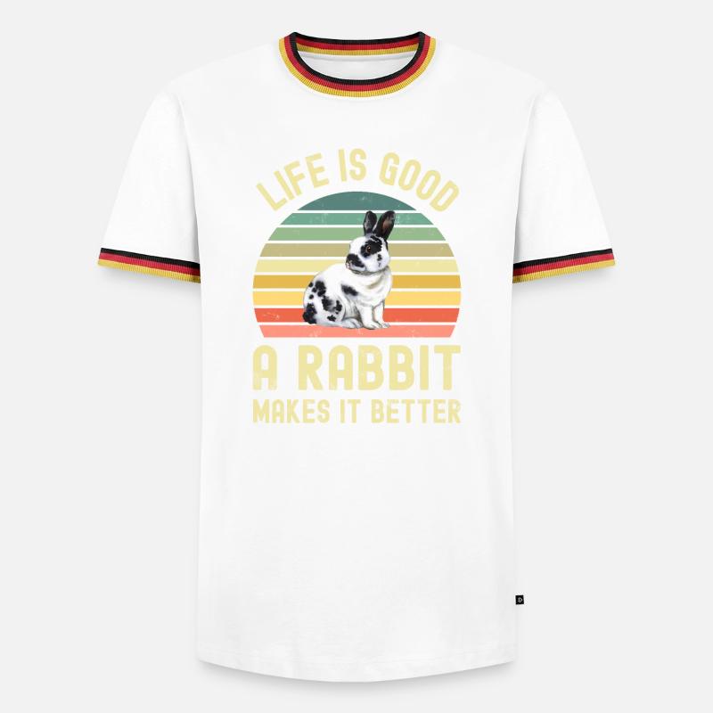 Rabbit Rabbit - Men's Ringer Shirt - white/tricolour