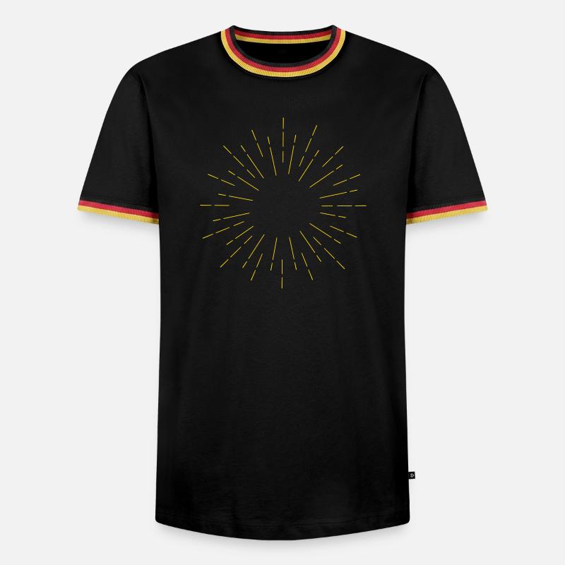 Sun Sun rays - Men's Ringer Shirt - black/tricolour