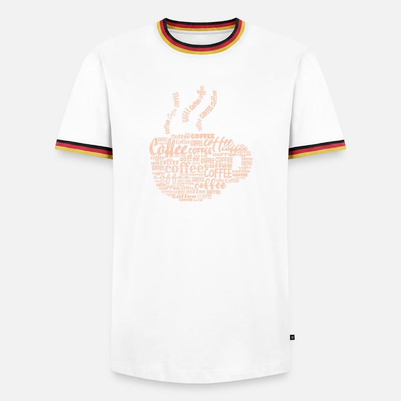 Coffee lovers Coffee saying coffee drinker - Men's Ringer Shirt - black/tricolour