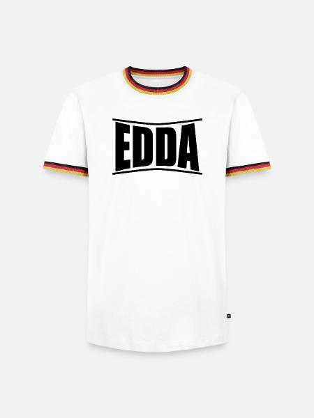 T-shirt Edda t-shirt gift idea - Men's Ringer Shirt - white/tricolour