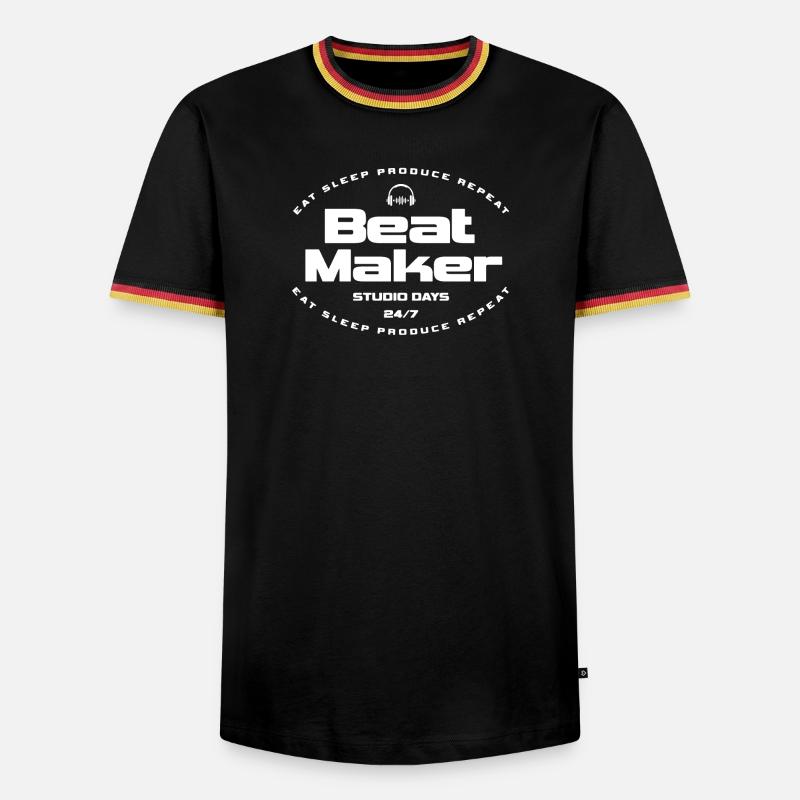 Beat Maker Studio Days - Men's Ringer Shirt - black/tricolour