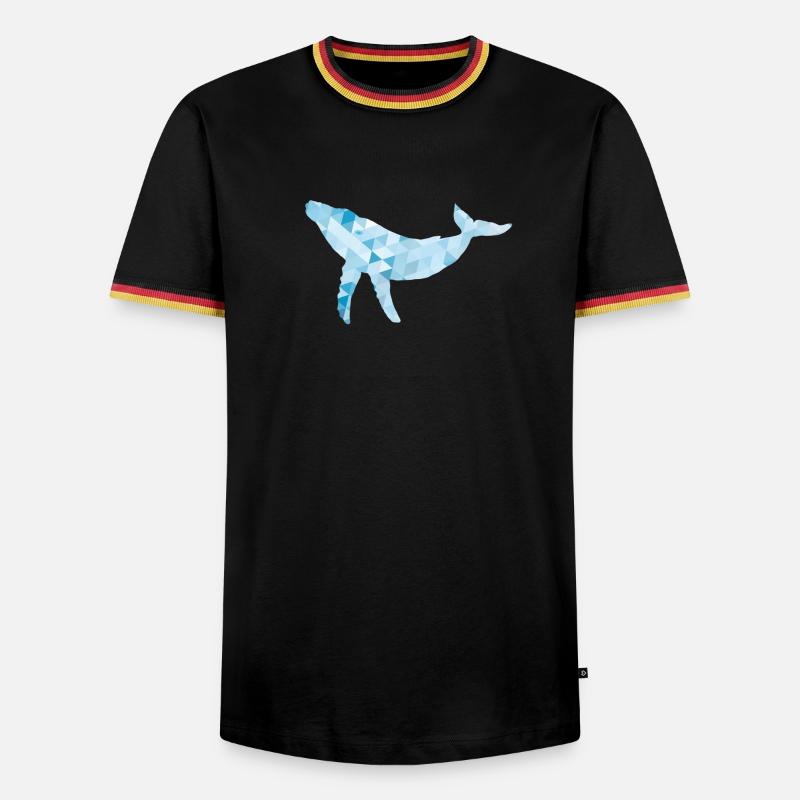 Humpback - Men's Ringer Shirt - black/tricolour