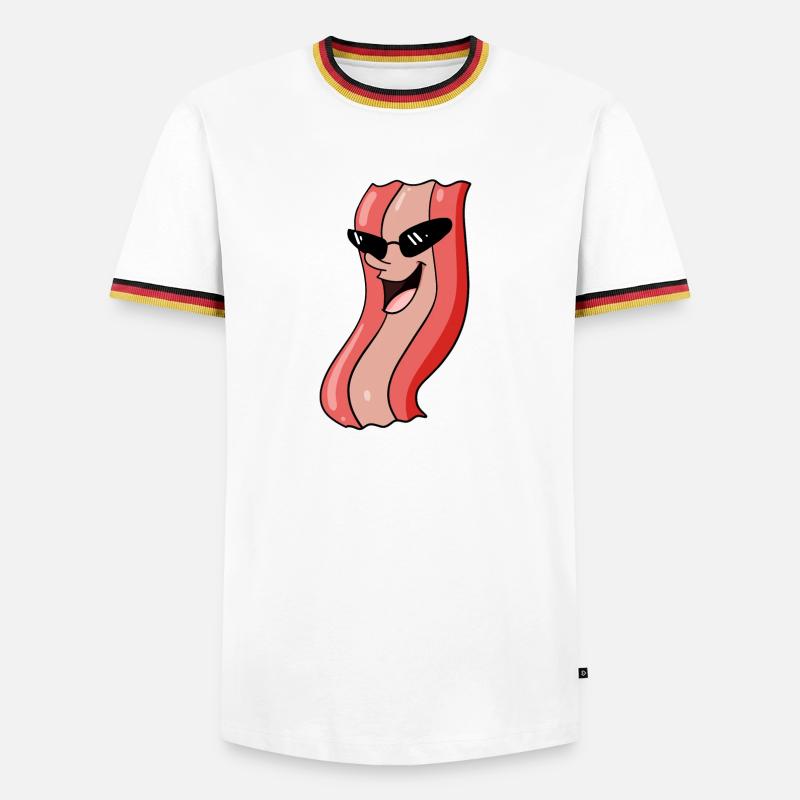 Bacon cool - Men's Ringer Shirt - white/tricolour