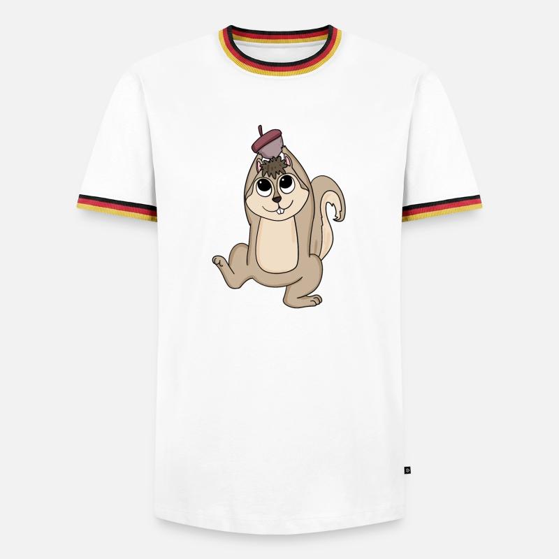 Squirrel - Men's Ringer Shirt - black/tricolour