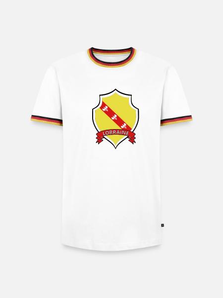 Lorraine - T-shirt contrasté Homme - blanc/tricolore