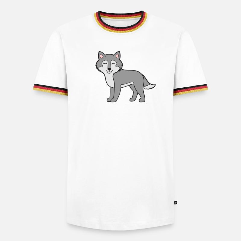 Wolf Wolves - Men's Ringer Shirt - white/tricolour
