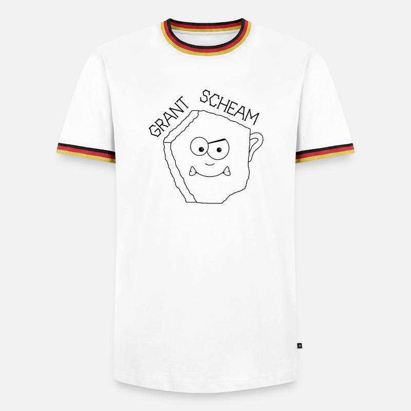 Grantscheam - grumpy person - Austria dialect - Men's Ringer Shirt - white/tricolour