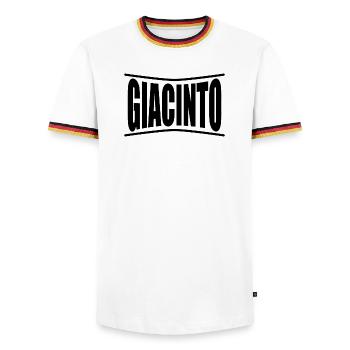 t-shirt Giacinto idée cadeau t-shirt - T-shirt contrasté Homme - blanc/tricolore - Devant - AI Model Female 172 light (172cm) & AI Model Male 185 light (185cm)