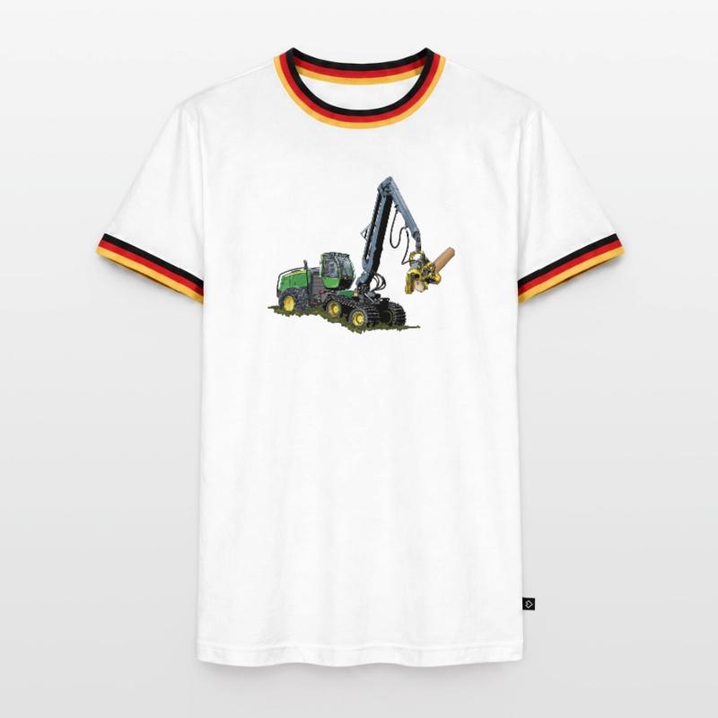Moissonneuse-batteuse, Moissonneuse-batteuse T-shirt contrasté Homme