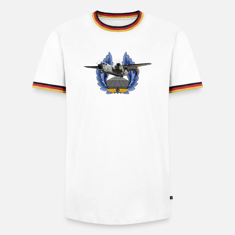 C-2A - Men's Ringer Shirt - white/tricolour