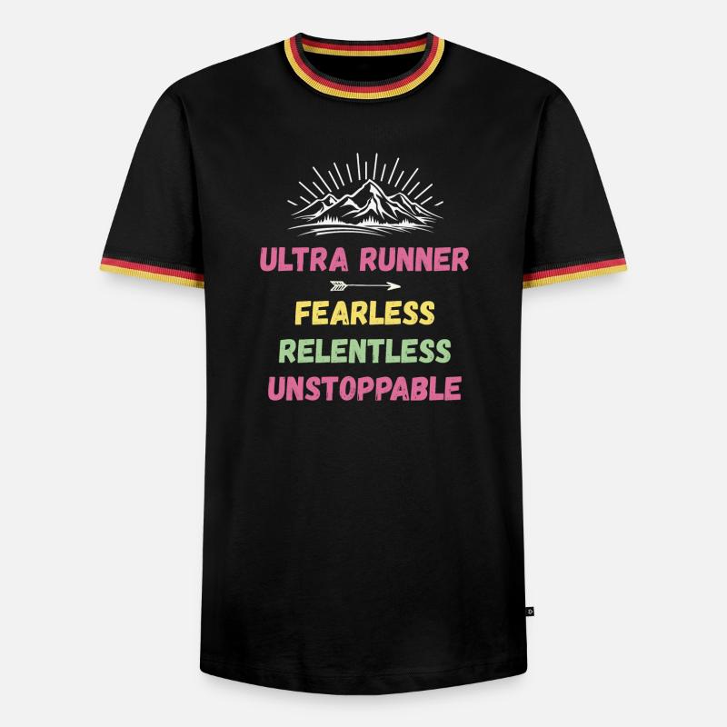 Ultra Runner - Intrépide. Implacable. Imparable. - T-shirt contrasté Homme - noir/tricolore