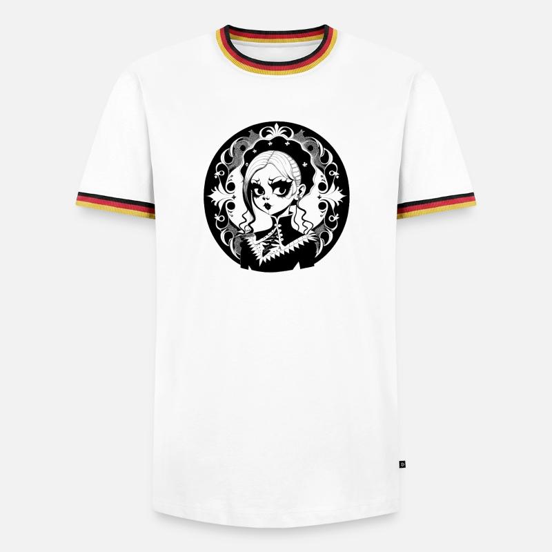 Gothic Witch, Goth Witchcraft - Men's Ringer Shirt - white/tricolour