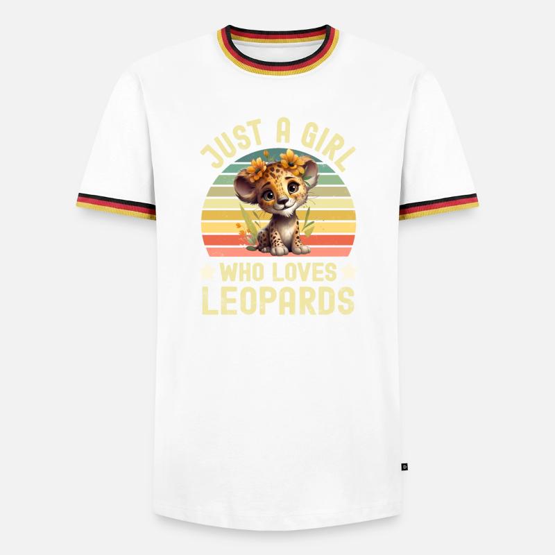 Leopard - Men's Ringer Shirt - white/tricolour