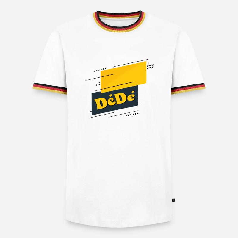 Dédé - T-shirt contrasté Homme - blanc/tricolore