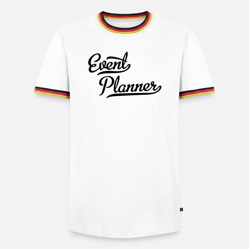 Event Planner - Men's Ringer Shirt - white/tricolour