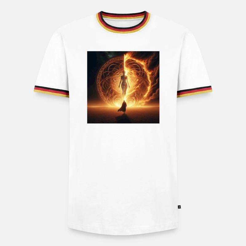 Stargate - Men's Ringer Shirt - white/tricolour