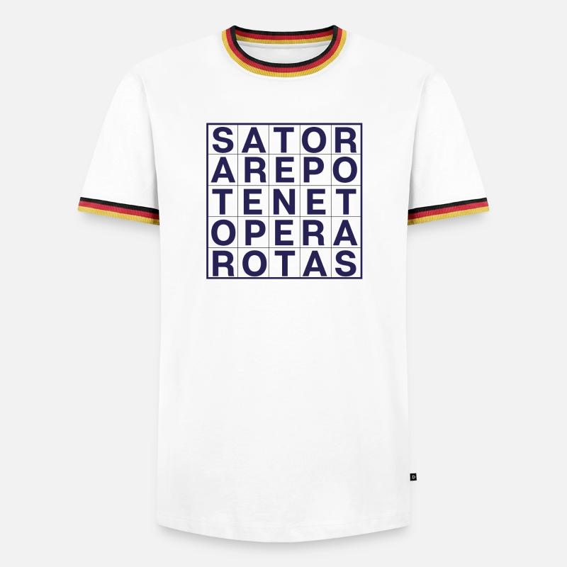 Sator-Rotas - Men's Ringer Shirt - white/tricolour