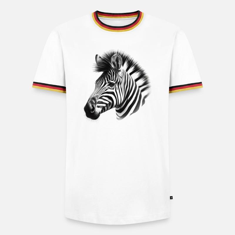 Zebra - Men's Ringer Shirt - white/tricolour