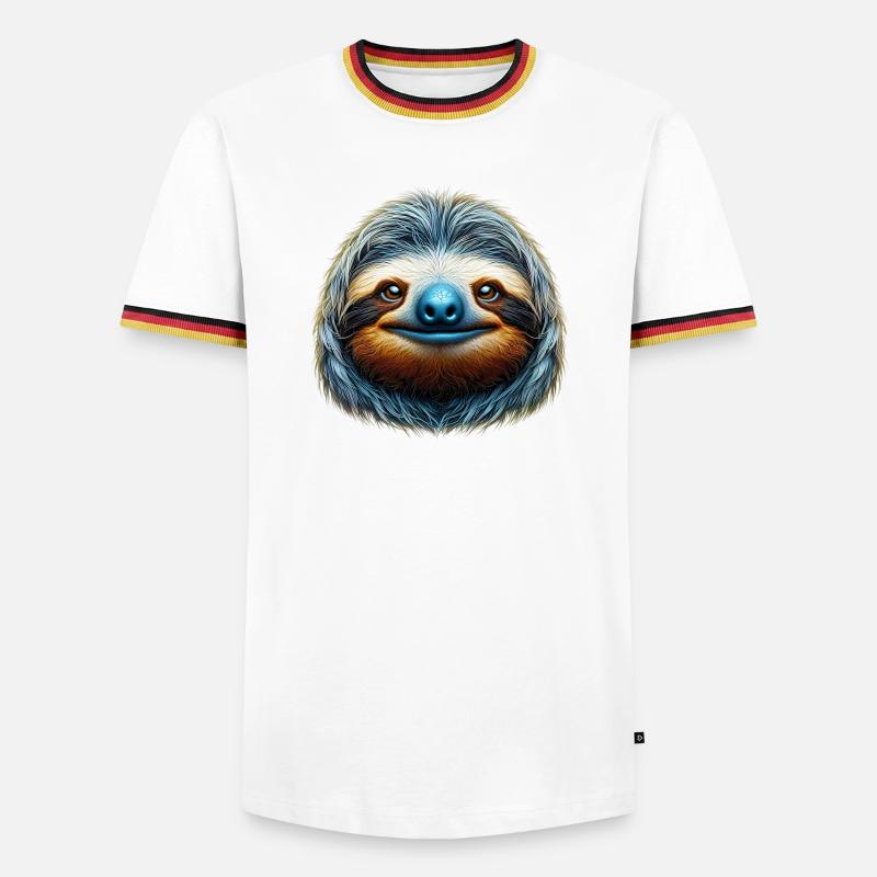Sloth - Men's Ringer Shirt - white/tricolour