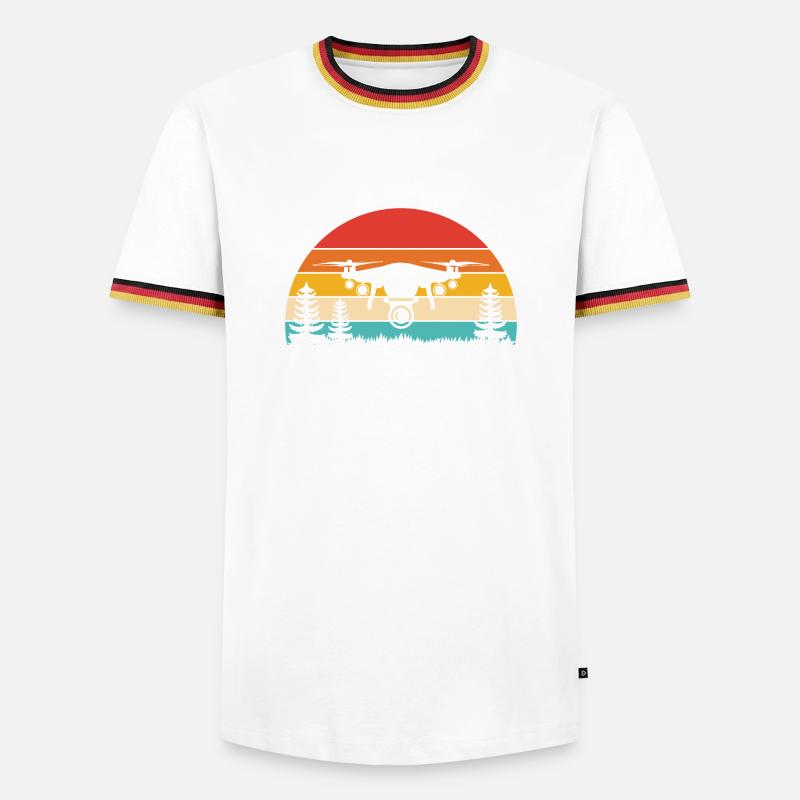 Drone Pilot - Men's Ringer Shirt - black/tricolour