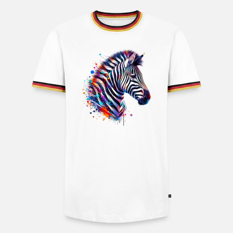 Zebra - Men's Ringer Shirt - white/tricolour