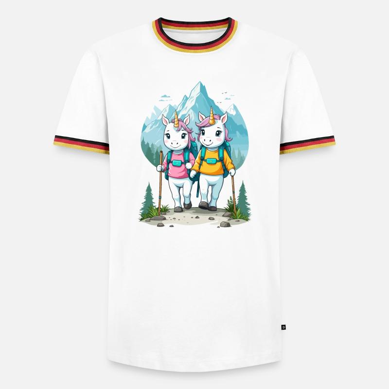 Wanderer Unicorns - Men's Ringer Shirt - white/tricolour
