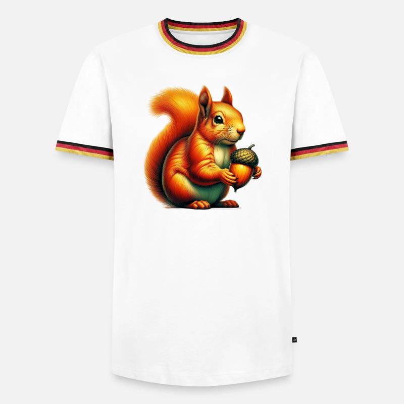 Squirrel - Men's Ringer Shirt - white/tricolour