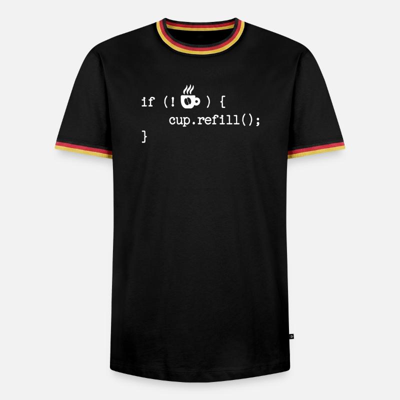 Debug Programmierer Coden Developer Computerfreak - Männer Kontrast-T-Shirt - Schwarz/Dreifarbig