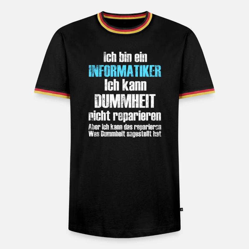Informatiker Informatik - Männer Kontrast-T-Shirt - Schwarz/Dreifarbig