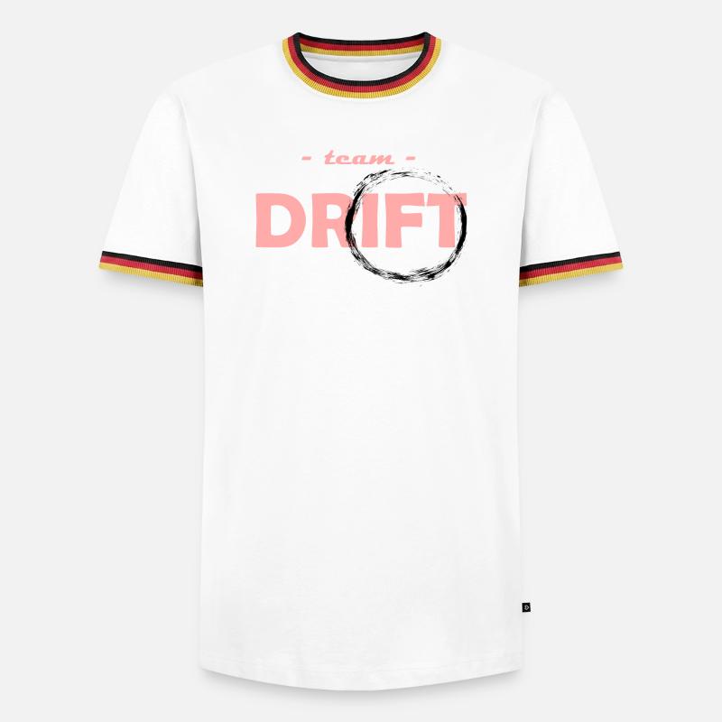 Team Drift Rose - Men's Ringer Shirt - white/tricolour