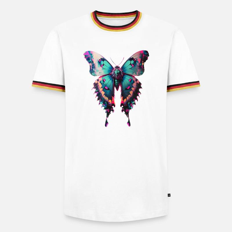 Folder - Men's Ringer Shirt - white/tricolour