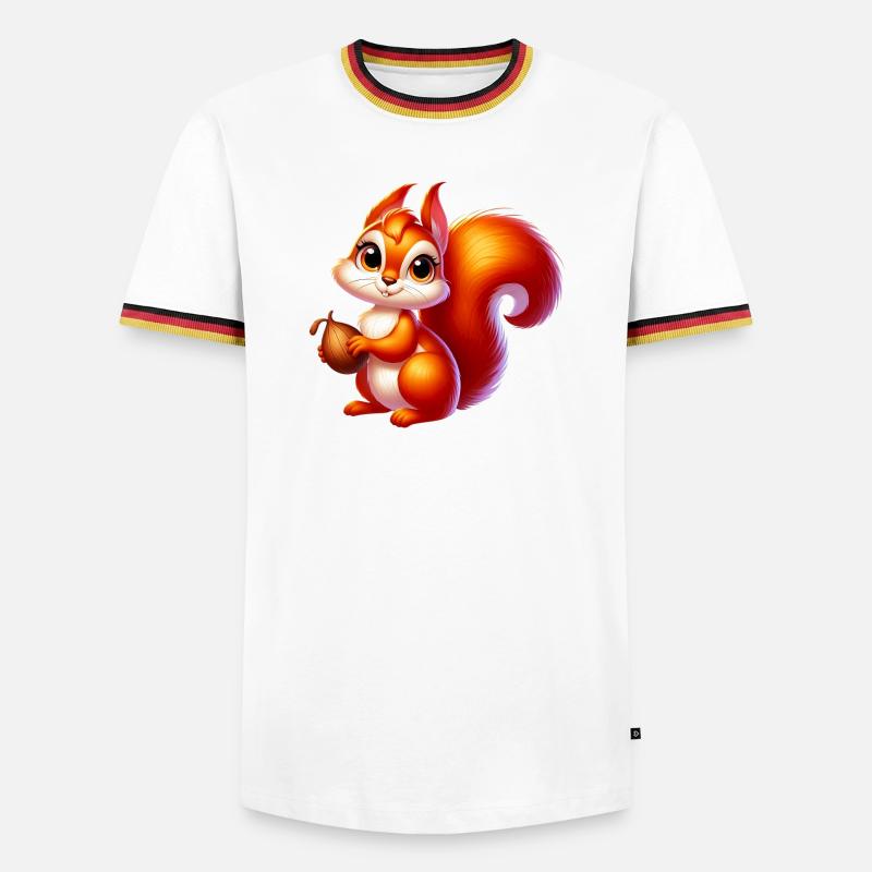 Squirrel - Men's Ringer Shirt - white/tricolour