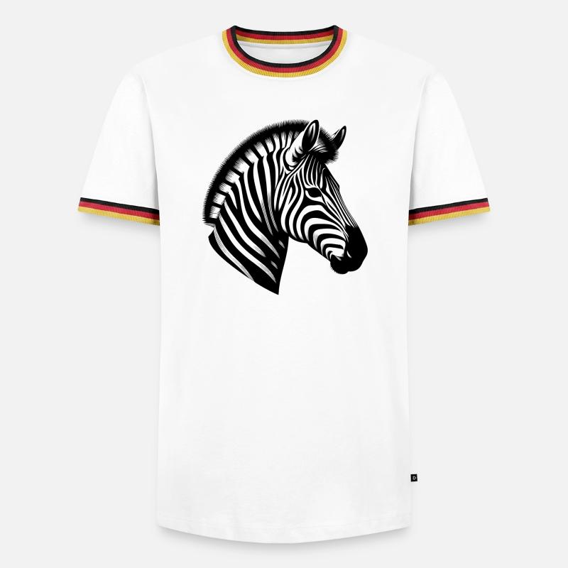 Zebra - Men's Ringer Shirt - white/tricolour