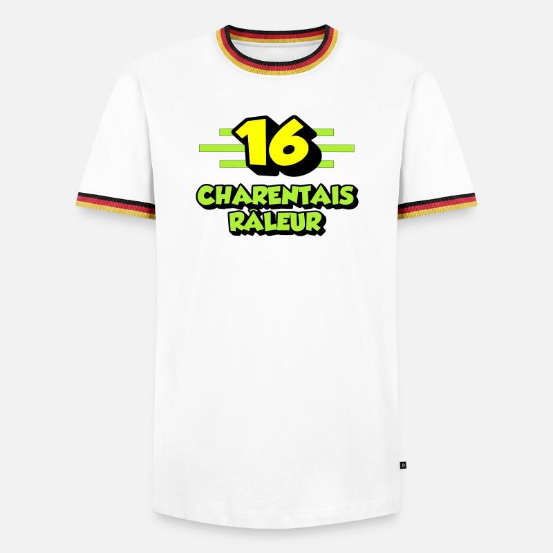 Complaining Charentais - Men's Ringer Shirt - white/tricolour