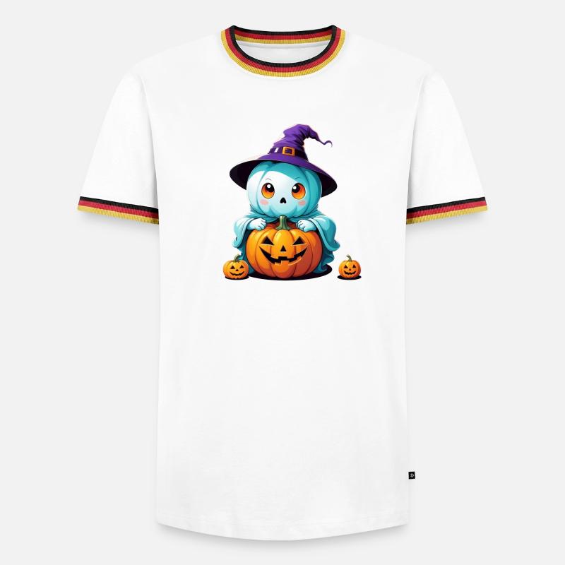 Witch Ghost - Men's Ringer Shirt - white/tricolour