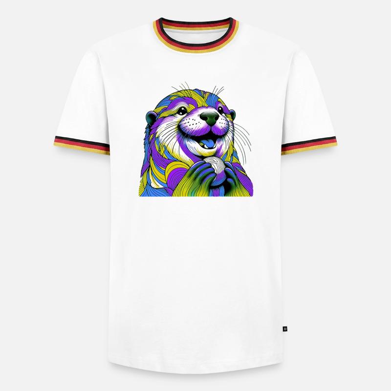 Otter - Men's Ringer Shirt - white/tricolour