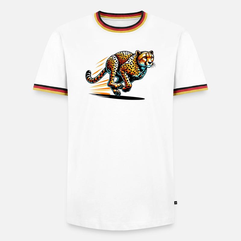 Cheetah - Men's Ringer Shirt - white/tricolour