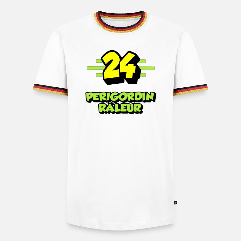Complaining Périgordin - Men's Ringer Shirt - white/tricolour