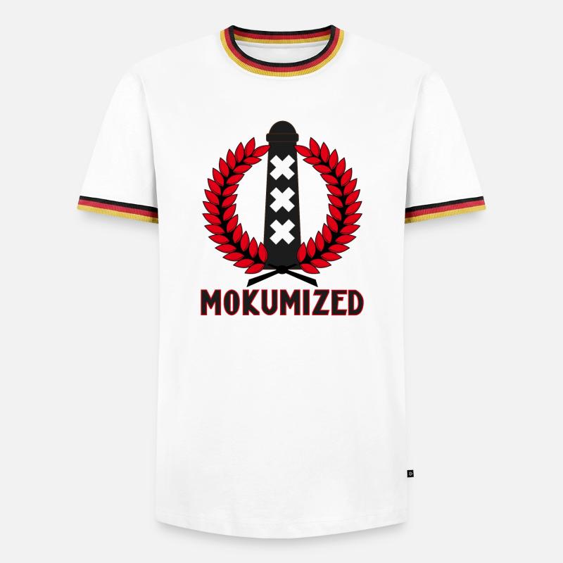 Mokumized - Men's Ringer Shirt - white/tricolour