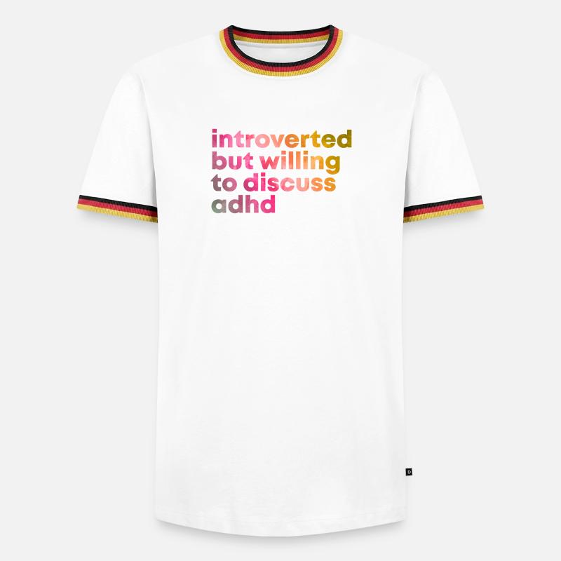 ADHD - Men's Ringer Shirt - white/tricolour