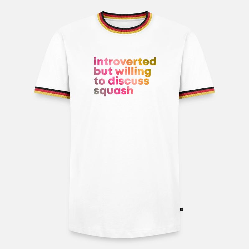 Squash - Men's Ringer Shirt - white/tricolour