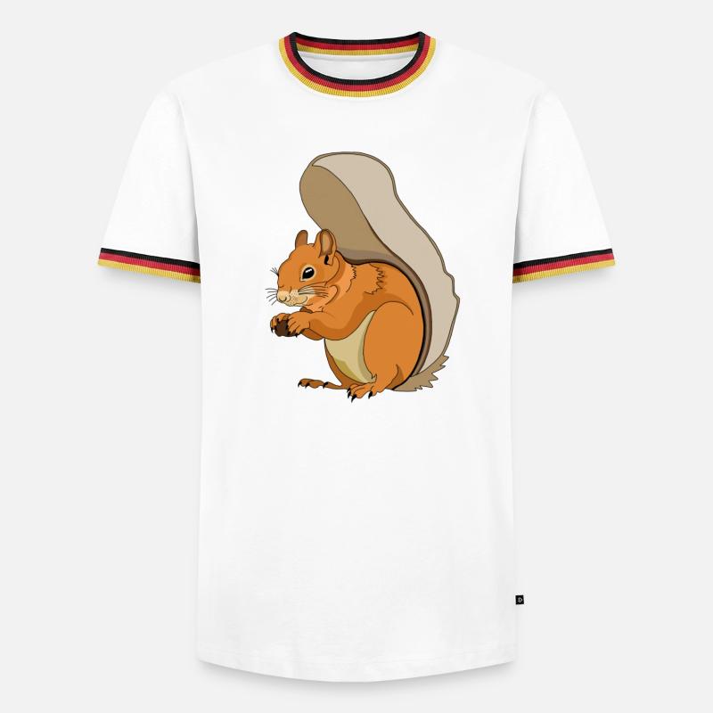 Squirrel - Men's Ringer Shirt - white/tricolour