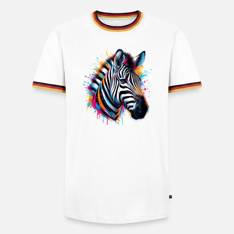 Zebra - Men's Ringer Shirt - white/tricolour