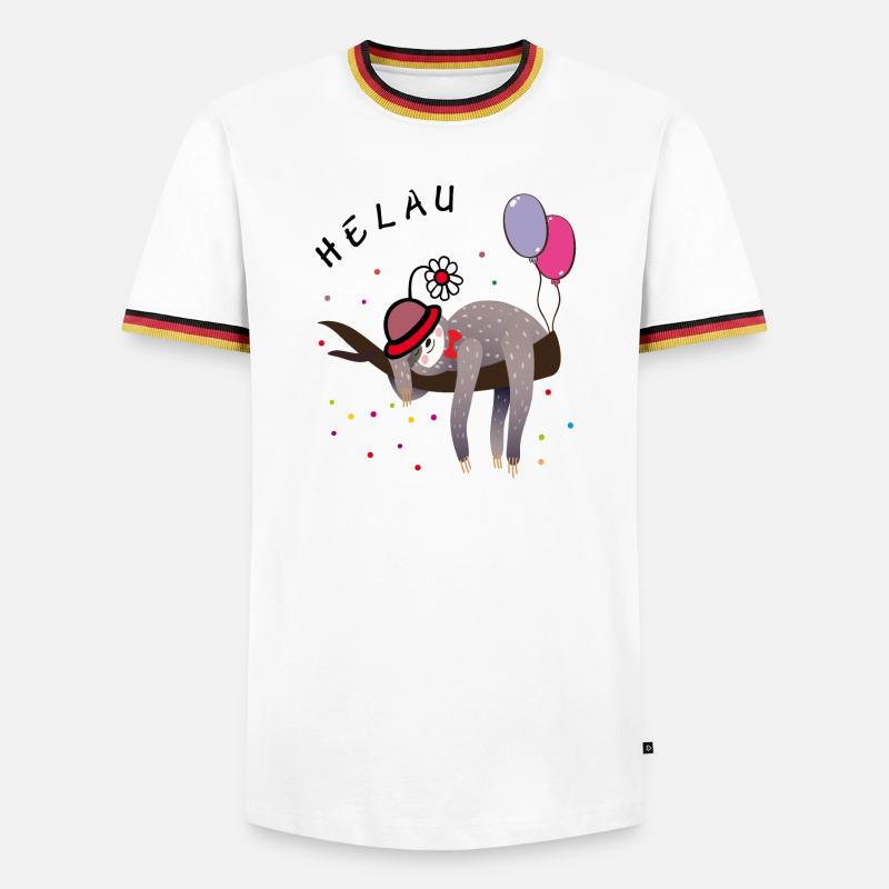 Sloth Carnival - Men's Ringer Shirt - white/tricolour