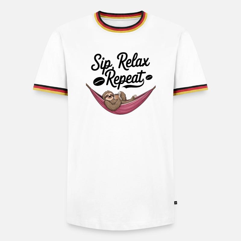 Sip, Relax, Repeat - Men's Ringer Shirt - white/tricolour