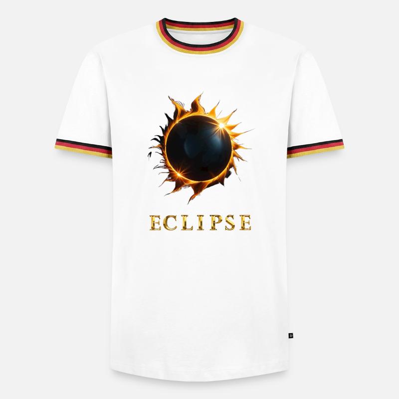 Eclipse - Men's Ringer Shirt - white/tricolour