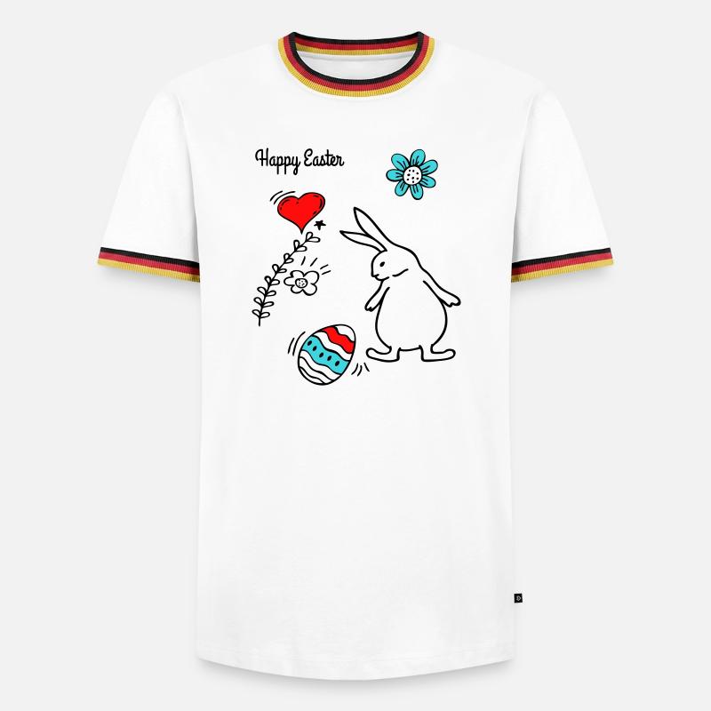 Happy Easter - Men's Ringer Shirt - white/tricolour