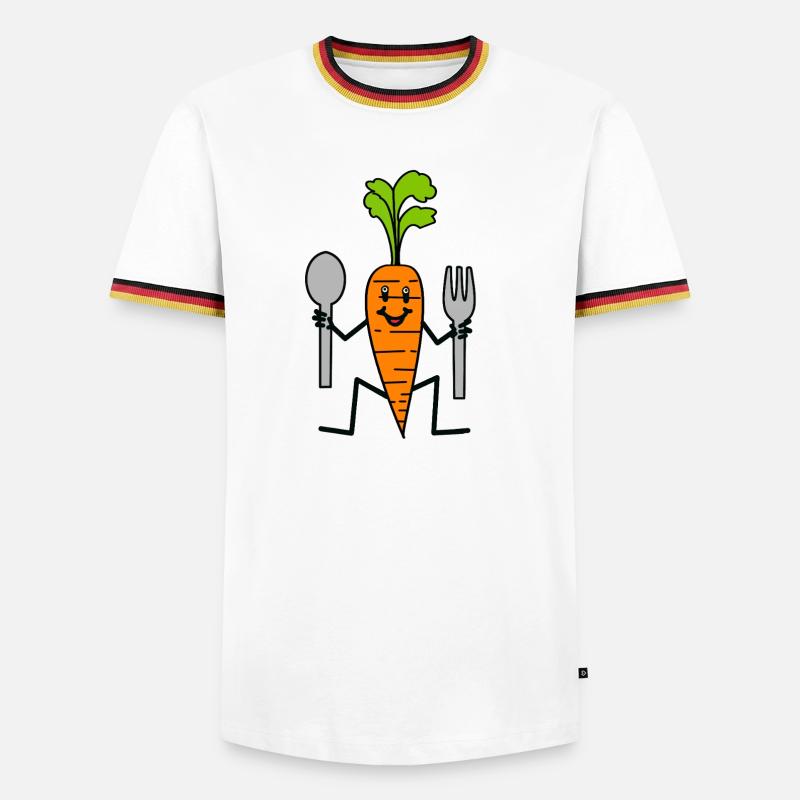 Vegetables Kitchen Carrots Turnips - Men's Ringer Shirt - white/tricolour