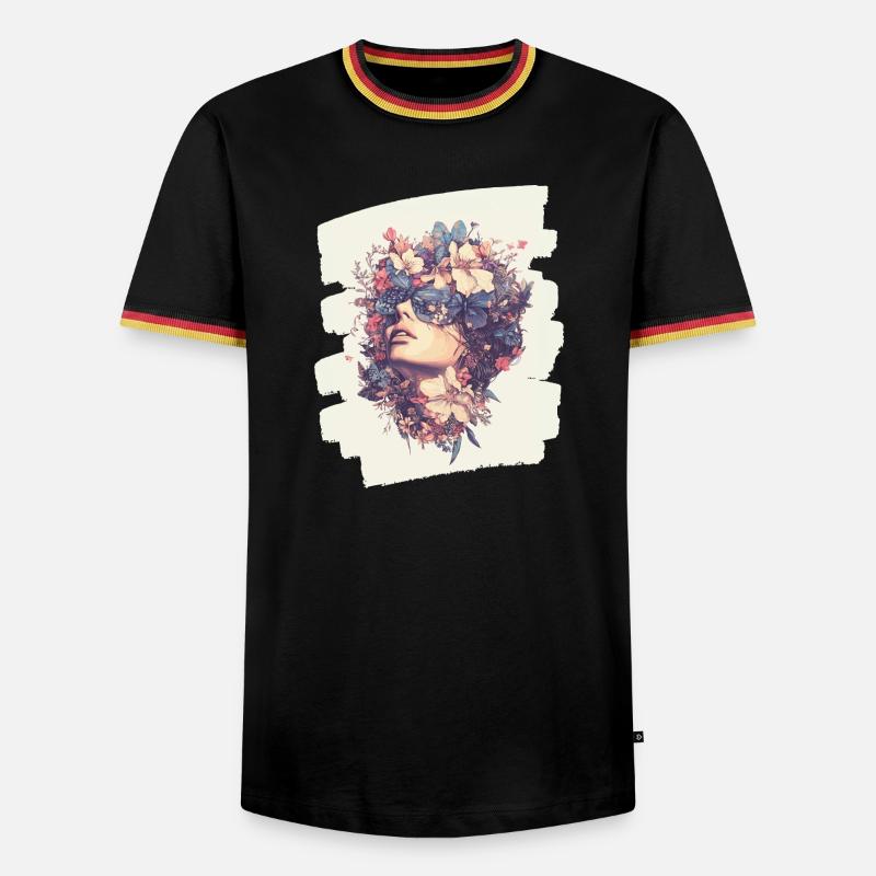 Spring Spring Beginning Flowers - Men's Ringer Shirt - black/tricolour