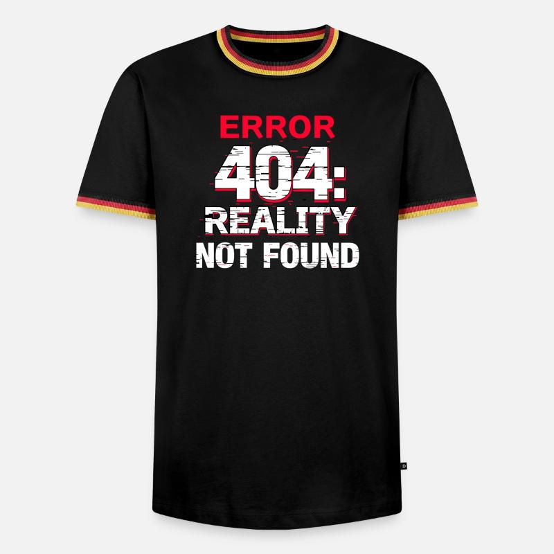 Error: Reality not found - Men's Ringer Shirt - black/tricolour
